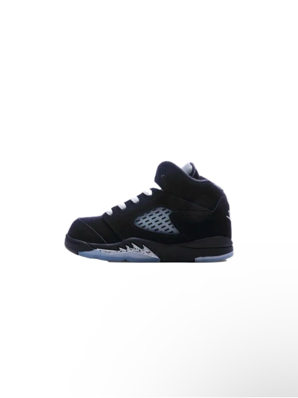Kids Black High-Top Athletic Sneakers